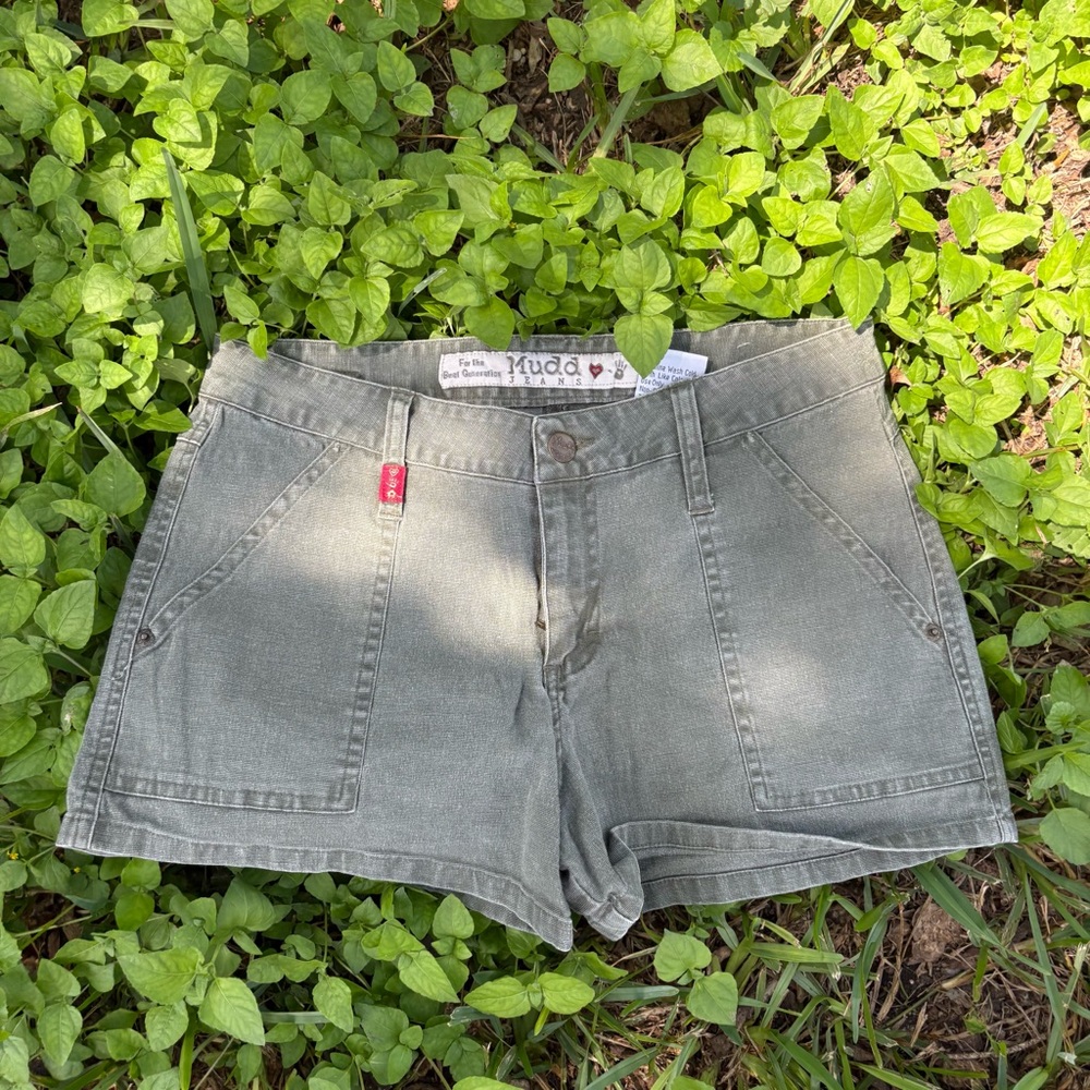Mudd Women's Olive Jean Shorts